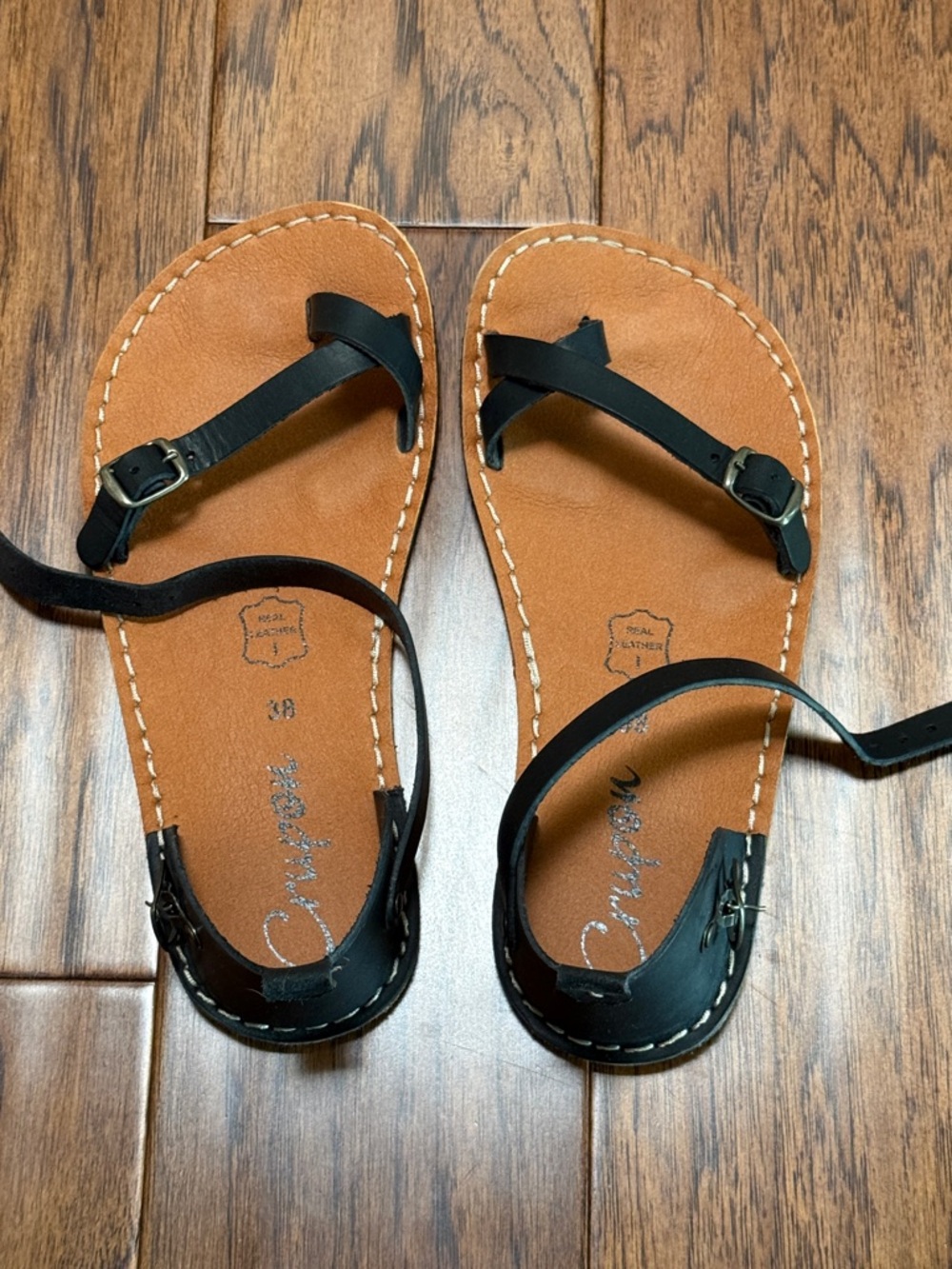 Crupon Nomad Extra Width Sandals - Nero (Black) 38